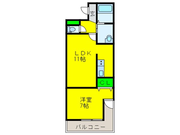 サンライズ喜連東の物件間取画像